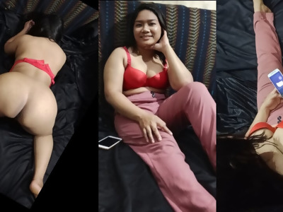 Beeg red with ayu bra
